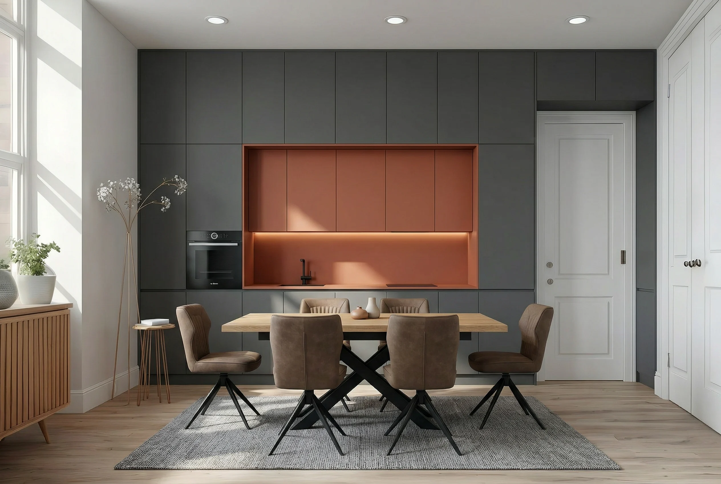 Kitchen, styled render